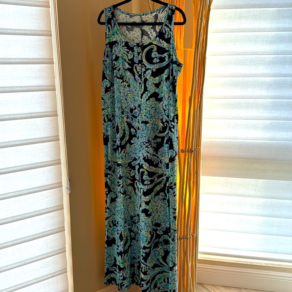 Lilly Pulitzer cotton maxi dress size XL